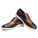 JITAI Hommes Chaussures Oxford Chaussures Casual Chaussures À Lacets Légères pour Hommes Mode, multicolore-04, 45 EU (12 UK)