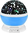 GOSFRID with GF LOGO Plastic Night Light Lamp Projector, Star Light Rotating Projector, Star Projector Lamp With Colors And 360 Degree Moon Star Projection With Usb Cable,Lamp For Kids Room, Multi
