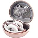 Headphone Case for Picun P26 / Beats Solo3 / 2 / iJoy Matte/Elecder i39 On-Ear Headphones More Foldable Bluetooth Wireless Headset (Extra Large) - Rose Gold