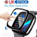 For  Fitbit Versa 1/2/3/4 3D Full Cover Tempered Glass TPU Screen Protector