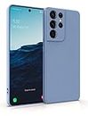 MyGadget Coque Silicone Compatible avec Samsung Galaxy S21 Ultra - Case TPU Souple & Soft - Cover Protection Extra Fine & Légère - Étui Coloré Anti Choc et Rayures - Bleu