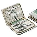 MR.GREEN Manicure Sets Pedicure Kits Stainless Steel Nail Clipper Set Personal Care Tools with PU Leather Case (Green)