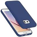 Cadorabo Funda para Samsung Galaxy S6 en Liquid Azul - Cubierta Proteccíon de Silicona TPU Delgada e Flexible con Antichoque - Gel Case Cover Carcasa Ligera