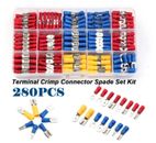 280PCS Assorted Crimp Spade Terminal Insulated Electrical Wire Connector Kit Set