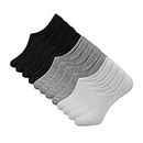 12 Paires Chaussettes Femmes Homme Protège-Pied Invisible Cotton Socquettes Anti-dérapant Silicone 36-39 39-42