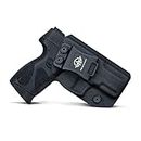PoLe.Craft IWB Tactical KYDEX Gun Holster Pistola Softair Fondine Fits: Taurus PT111 G2C / PT140 Pistol Case Inside Concealed Carry Holster Guns Accessories (Black, Right Hand Draw (IWB))