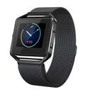 Milanese Magnetic Wrist Band Strap + Metal Frame Replacement For Fitbit Blaze AU