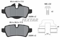 34216778327 TEXTAR Brake Pad Set, disc brake for MINI