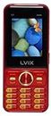 Lvix All-New Josh Dual Sim |Keypad Mobile| with 2.4" Big Display | BT Dialer| Voice Changer | Auto Call Recording | Powerful 3000Mah Battery | FM | Camera | Feature Phone | Torch | Red