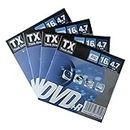 Pack de 125 DVD+r tx think xtra Pochette Carton Bleu