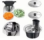 domiyomi Thermomixer Vegetable Cutter Blender Accessories for thermomix T M5 T M6 Stainless Steel Multifunctional A+B Cutter Set