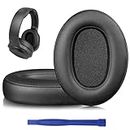 Street27® XB900N Earpads Cushion Compatible with Sony WH-XB900N, WH-CH710N Headphones, Ear Pads with Soft Protein Leather High-Density Noise Cancelling Memory Foam Replacement Earmuffs - Black