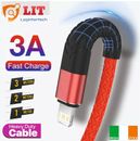 Câble USB Pour IPHONE 7 8 12 13 X 11 Pro Long Chargeur Rapide 1m 2m 3M Merm