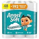 Angel Soft Toilet Paper, 48 Mega Rolls = 192 Regular Rolls, Soft and Strong Toilet Tissue