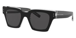 Dolce & Gabbana Men's DG4413-675-R5-48 Fashion 48mm Black/Crystal Sunglasses