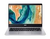 Acer Chromebook 314 CB314-2H-K8BN - Ordenador Portátil 14" HD (Arm Cortex A73, 4GB RAM, 64GB eMMC, ChromeOS) Plata - Teclado QWERTY Español