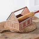 Colonial Tin Works Gingerbread House Toolbox Caddy, 12-inch Depth