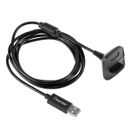For Xbox 360 Black Wireless Controller USB Charging Cable Replacement Charger