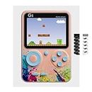 Like Star® G5 500 in 1 Retro Game Box Only for 1 Player, Handheld Classical Game PAD Can Play On TV, 500 Games Like Contra, Tank, Bomber Man Etc. (A Like Star Product) (Pink Blue)