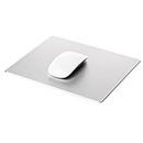 Desire2 Gaming Mouse Pad Mat with Non Slip Rubber Base & Frosted Surface for Apple Macbook iMac Computer and Laptops - Aluminium Silver