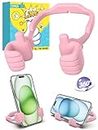 CALDEVER Stocking Stuffers for Teen Girls Women Cell Phone Stand Adjustable Thumbs Up Lazy Holder for Hand Desk Novelty Funny Ideas for Women Adults Men Her Wife Mom Teenage Kids Cool Gadgets