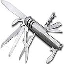 ShivExim Stylish Multi Tool 11 Function Multi Utility Swiss Knife, Stainless Steel