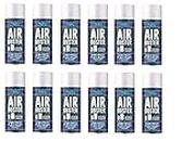 New 12 X 200ML Compressed AIR CAN Duster Spray CAN Cleaner Clean & Protects Laptop Keyboard Electronics 200 ML Pack Set of 12