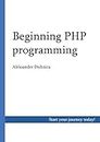Beginning PHP programming
