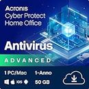 Acronis Cyber Protect Home Office 2023 | Security | 50 GB di Cloud Storage | 5 PC/Mac | 1 Anno | Windows/Mac/Android/iOS | Codice d'attivazione via email