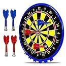FunBlast Magnet Dart Board Game for Kids and Adults – Target Shooting Game, Round Magnetic Dartboard Board Game Set, Indoor and Outdoor Magnetic Score Dartboard Kit with 4 Darts Size - 12 Inch