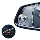 ndzefan Car Blind Spot Mirror - accesorios para carro - Universal Motor Waterproof 360° Rotatable Convex Mirror, 2 Pack Adjustable HD Glass Convex Mirror - For Car SUV & Truck (with border)