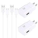 Fast Charger with USB Type C Cable 10ft for Samsung Galaxy S10/S10e/S10 Plus/S9/S9 Plus/S8/S8 Plus/A13/S23/A30/A31/A32/A50/A51/A52/A53/Note 20/Note 10/Note 9/Note 8/S20/S20+/S21/S21+/S22 Ultra,2Pack