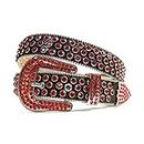 Rhinestone Belt Western Bling Bling Rhinestones Belt Removable Buckle Studded Belt for Women Men Fashion Cowgirl Cowboy Ceinture Femme Make yourself look shinier and more luxurious