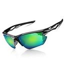 BONDDI Sunglasses Men - Polarized Sports Sun Glasses Ultra Light Unbreakable Frame Eyewear UV400 Protection for Man Women (Green)