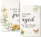 Bidesign (16x24 in I Still Remember The Days I Prayed Kitchen Dish Cloths Hand Tea Towels Washcloths for Kitchen Home Sunflowers Decor Mother Mom Gifts Mother's Day Decorations Set of 2