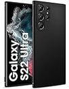 BENNALD Cover per Samsung Galaxy S22 Ultra Custodia, Morbida TPU Antiurto Case Ultra Sottile Flessibile Cover per Samsung Galaxy S22 Ultra - Nero