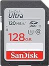 SanDisk Ultra 128GB SDXC Memory Card, Up to 120 MB/s, Class 10, UHS-I, V10