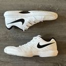 Zapatos de tenis Nike Air Zoom Prestige HC para hombre blancos negros AA8020-100 talla 11,5