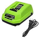 Dosctt Replacement for Greenworks 29482 Charger Compatible with G-MAX 40V Battery Models 29462 and 29472