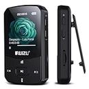 RUIZU X52 16GB Portable Mp3 Player with Bluetooth 5.0, Clip On Design HiFi Lossless Music Player, Voice Recording,FM Function, Smart E-Book, Alarm for Running, Support up to 128GB (16 GB)