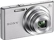 Sony DSC-W830 Digitalkamera (20,1 Megapixel, 8x optischer Zoom, 6,8 cm (2,7 Zoll) LC-Display, 25mm Carl Zeiss Vario Tessar Weitwinkelobjektiv, SteadyShot) silber