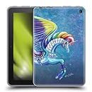Head Case Designs Officially Licensed Rose Khan Rainbow Carousel Horse Unicorns Soft Gel Case Compatible With Amazon Fire 7 2022