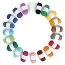 Caron® Little Crafties™ 20 Assorted Acrylic Yarn Skeins 63yd Each for Knitting and Crochet Projects , Multipack Starter Kit