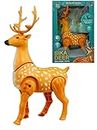 HALO NATION® Battery Operated Walking Deer Light and Sound Stag Toy for Kids, Forest Animal Wild Animal Toy