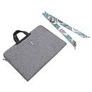 HEALLILY Laptop Carry Tote with Silk Scarf Laptop Bag 15. 6inch Universal Cover Storage Bag Computer Hand Messenger Bag Waterproof Carrying Case