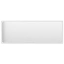 Miroir de Salle de bain Blanc brillant 100x1,5x37 cm Aggloméré, Universel Pour UNE utilisation en extérieur et en intérieur