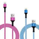 Apple iPhone Charger Cable 2Pack [3Ft+6ft], MFi Certified USB Lightning Cable Nylon Braid iPhone Cable Fast Charging Lead Compatible With iPhone 14 13 12 11 Pro Max Mini XR XS X 8 7 6s 6 Plus SE ect