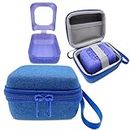 Hard Carrying Case and Silicone Skin Cover for Bitzee Interactive Toy Digital Pet with 15 Animals Virtual Electronic Pets, Compatible Accessories for Bitzee 3D Interactive Toy Electronic Pets (Blue)
