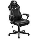 JOYFLY Gaming Chair, Computer Chair Gamer Chair for Adults Teens Silla Gamer Video Game Chairs Racing Ergonomic PC Office Chair （Black-Leather）