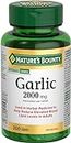 Nature's Bounty Garlic Pills and Herbal Health Supplement, Helps Maintain Cardiovascular Health, 2000mg, 200 Tablets
